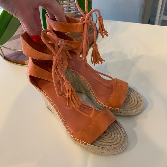 Joie Shoes - Joie coral espadrilles
